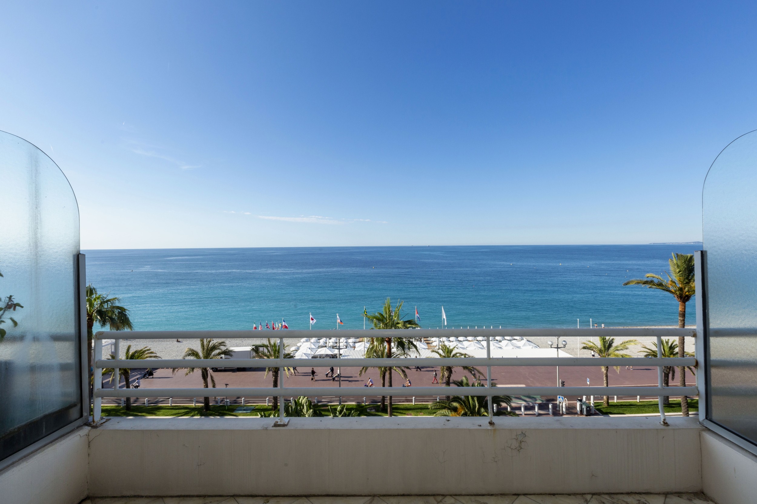 Living room apartment promenade des anglais